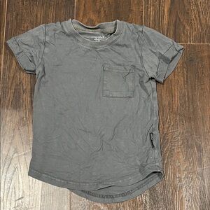 Little Bipsy Gray Short Sleeve Pocket Tee